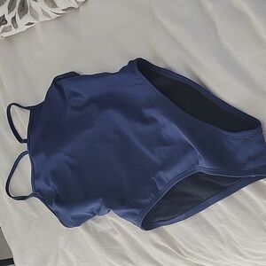 Jolyn PERRY Size 30 Navy One Piece Training Swimsuit